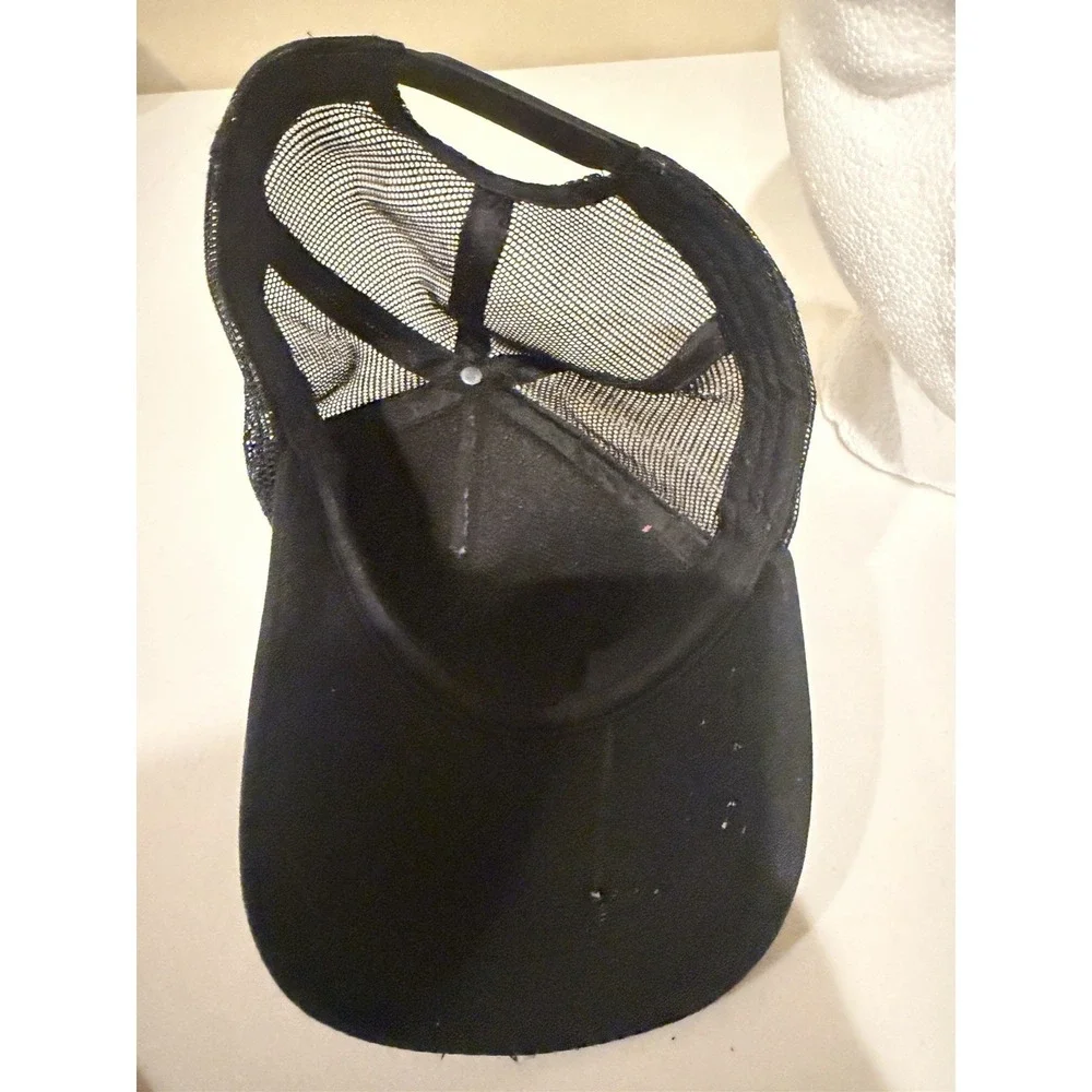 Youth Skull‎ Skeleton Shaka Hands Trucker Hat Black Snapback Halloween Cap